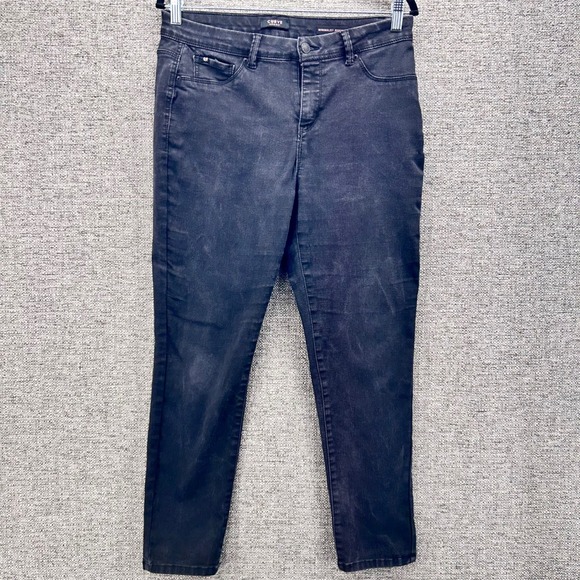 Curve Appeal Womens Jeggings Size 10  Minimalist Black Wash‎ Denim Comfort - Picture 1 of 16